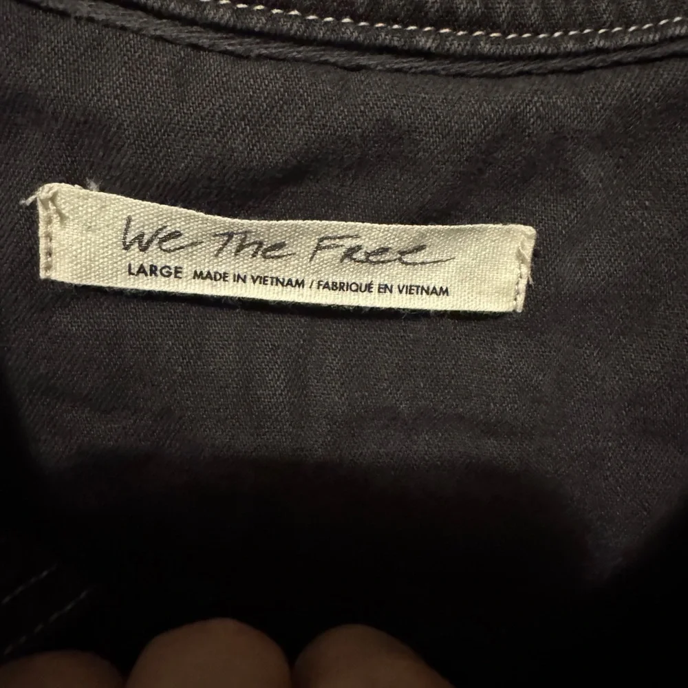 We The Free Moto Bomber Shirt Jacket Free People Large - Picture 2 of 6